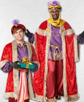 Disfraces de Reyes y pajes reales para cabalgatas